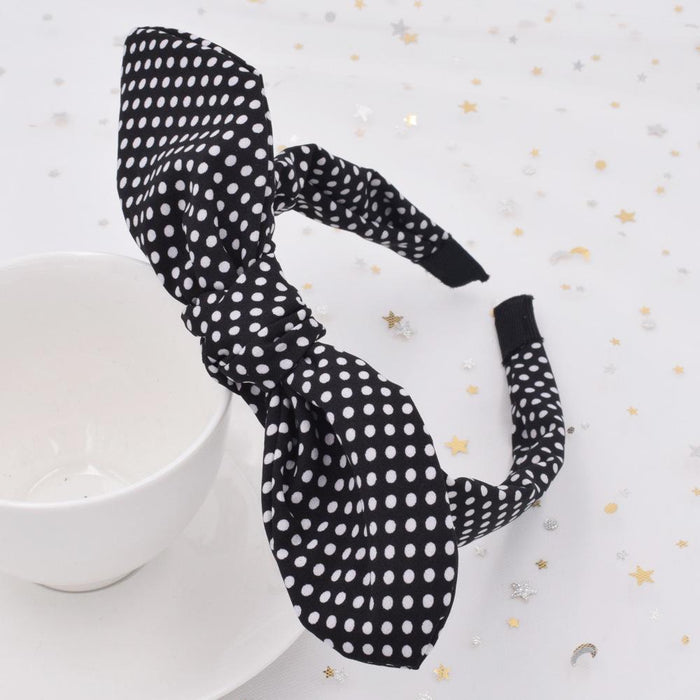 Bulk Jewelry Wholesale Headband  color fabric polka dot JDC-HD-n128 Wholesale factory from China YIWU China