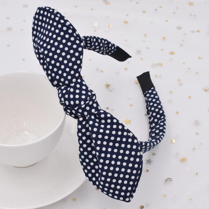 Bulk Jewelry Wholesale Headband  color fabric polka dot JDC-HD-n128 Wholesale factory from China YIWU China