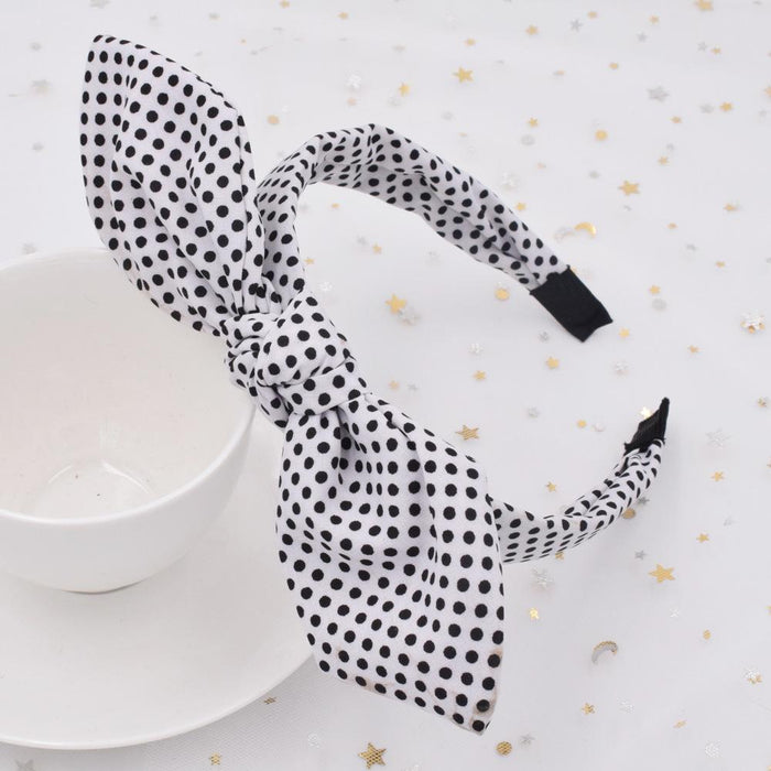 Bulk Jewelry Wholesale Headband  color fabric polka dot JDC-HD-n128 Wholesale factory from China YIWU China