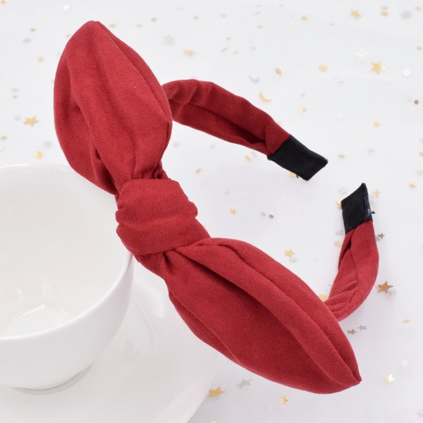 Bulk Jewelry Wholesale Headband  color fabrics Deer skin velvet rabbit ears JDC-HD-n059 Wholesale factory from China YIWU China