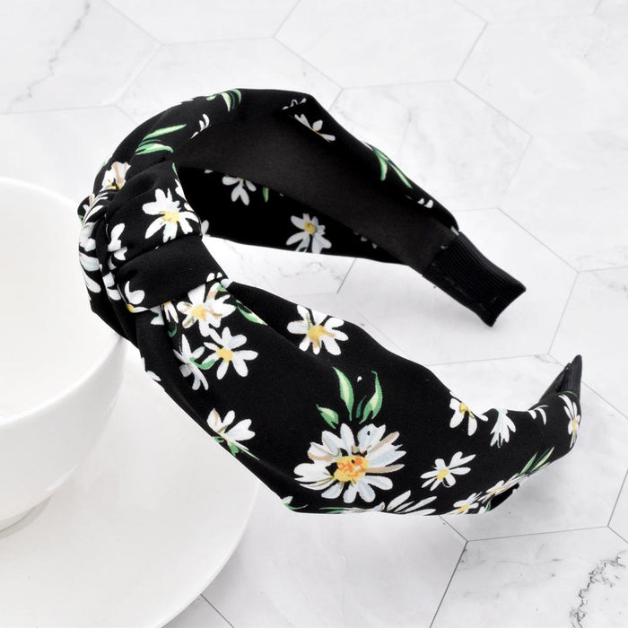 Bulk Jewelry Wholesale Headband  color fabrics Flower daisy JDC-HD-n037 Wholesale factory from China YIWU China