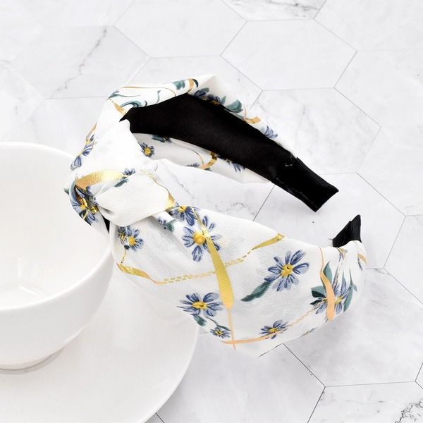 Bulk Jewelry Wholesale Headband  color fabrics Golden daisy flower JDC-HD-n050 Wholesale factory from China YIWU China