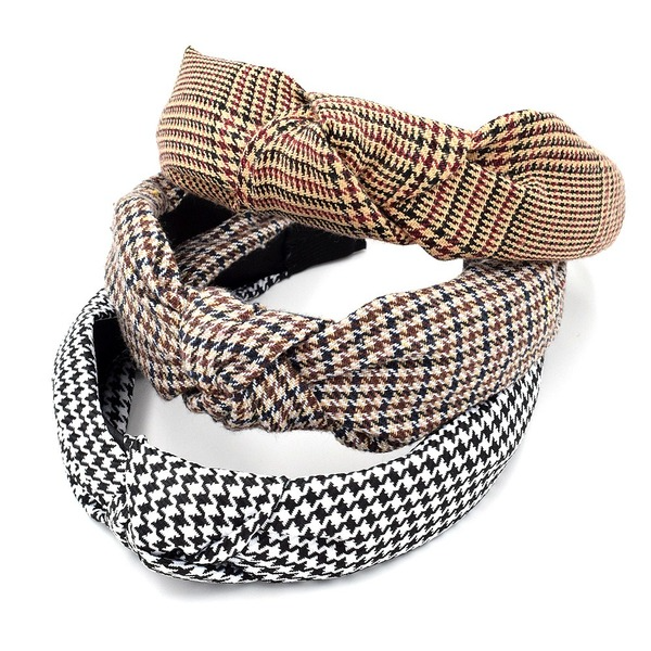 Bulk Jewelry Wholesale Headband  color  fabrics plaid JDC-HD-n063 Wholesale factory from China YIWU China