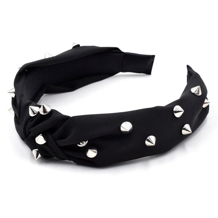 Bulk Jewelry Wholesale Headband  color fabrics Punk rivets JDC-HD-n025 Wholesale factory from China YIWU China