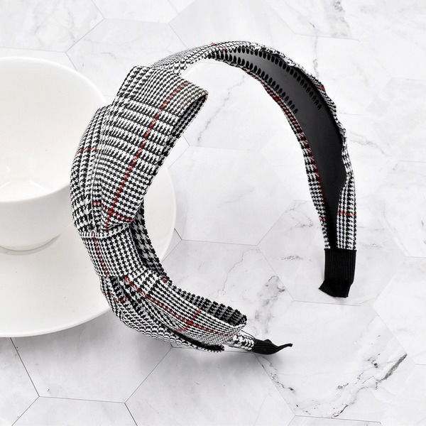Bulk Jewelry Wholesale Headband  color Houndstooth large bow JDC-HD-n102 Wholesale factory from China YIWU China