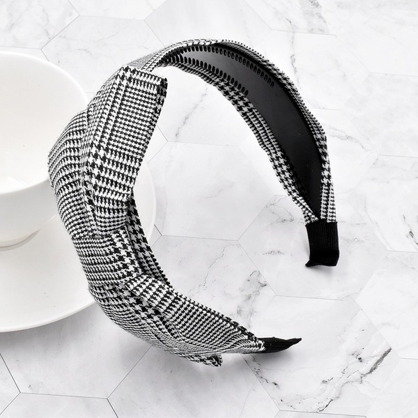 Bulk Jewelry Wholesale Headband  color Houndstooth large bow JDC-HD-n102 Wholesale factory from China YIWU China