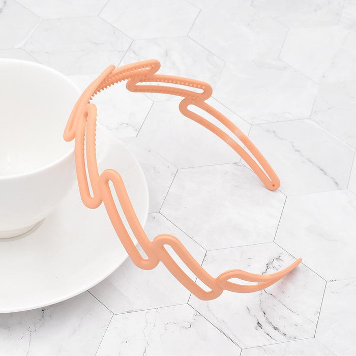 Bulk Jewelry Wholesale Headband  color Plastic geometric hollowing out JDC-HD-n129 Wholesale factory from China YIWU China