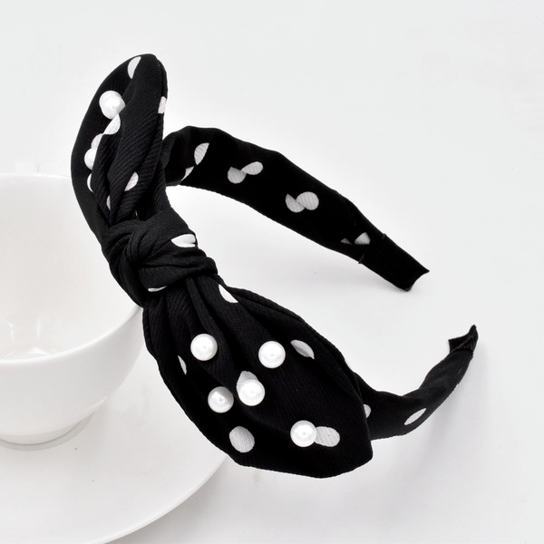 Bulk Jewelry Wholesale Headband color Point Pearl Simple Fabric Knot JDC-HD-n077 Wholesale factory from China YIWU China