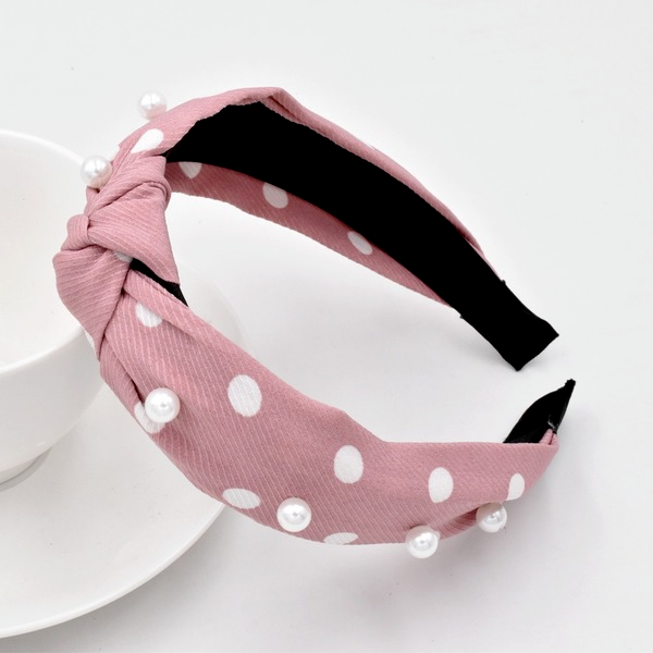 Bulk Jewelry Wholesale Headband color Point Pearl Simple Fabric Knot JDC-HD-n077 Wholesale factory from China YIWU China