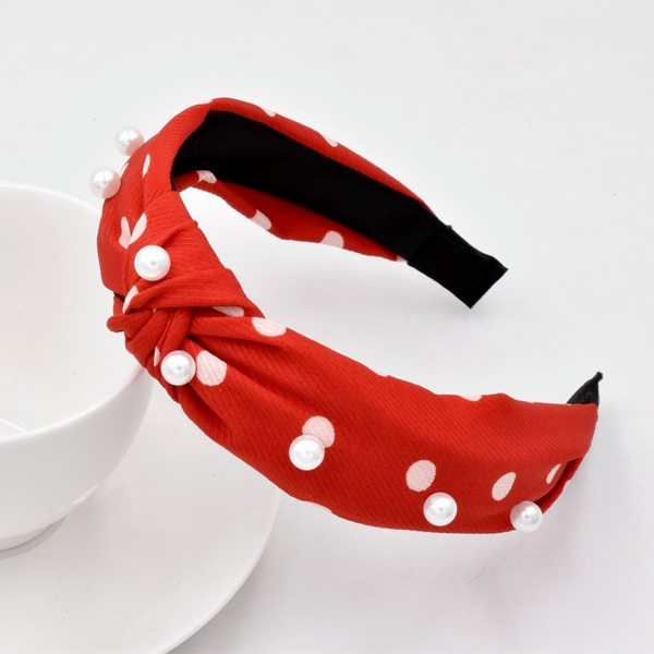 Bulk Jewelry Wholesale Headband color Point Pearl Simple Fabric Knot JDC-HD-n077 Wholesale factory from China YIWU China