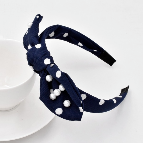 Bulk Jewelry Wholesale Headband color Point Pearl Simple Fabric Knot JDC-HD-n077 Wholesale factory from China YIWU China