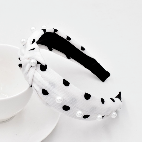 Bulk Jewelry Wholesale Headband color Point Pearl Simple Fabric Knot JDC-HD-n077 Wholesale factory from China YIWU China