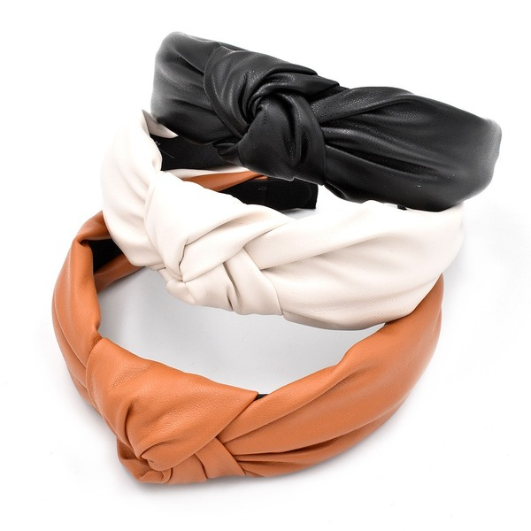 Bulk Jewelry Wholesale Headband  color PU leather JDC-HD-n021 Wholesale factory from China YIWU China