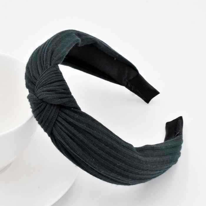 Bulk Jewelry Wholesale Headband  color Wide-brimmed knitted stripes JDC-HD-n030 Wholesale factory from China YIWU China