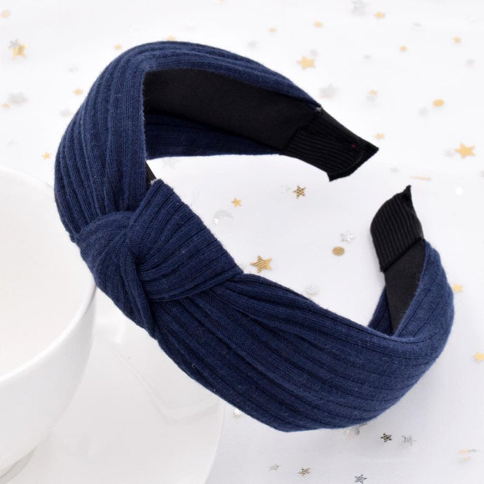 Bulk Jewelry Wholesale Headband  color Wide-brimmed knitted stripes JDC-HD-n030 Wholesale factory from China YIWU China