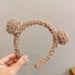 Bulk Jewelry Wholesale  Headband cute bear hairband plush ball JDC-HD-i039 Wholesale factory from China YIWU China