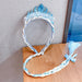 Bulk Jewelry Wholesale  Headband ice and snow Qiyuan children's wig braid bowknot gauze JDC-HS-i100 Wholesale factory from China YIWU China