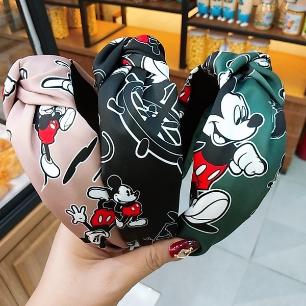 Bulk Jewelry Wholesale Headband Pink cartoon print Mickey JDC-HD-O088 Wholesale factory from China YIWU China