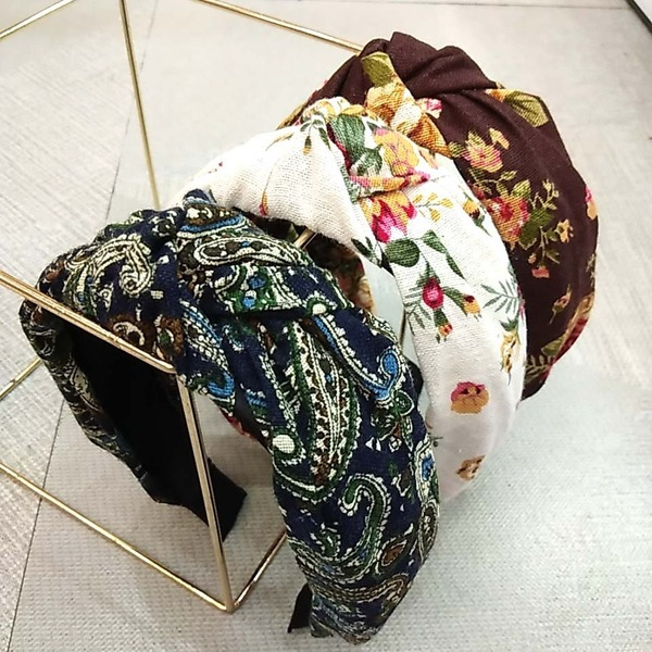 Bulk Jewelry Wholesale headband Printed linen JDC-HD-O082 Wholesale factory from China YIWU China