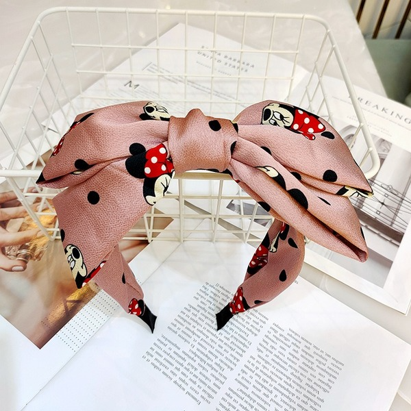 Bulk Jewelry Wholesale Headband Red Oversized double-layer bow Cloth JDC-HD-O093 Wholesale factory from China YIWU China