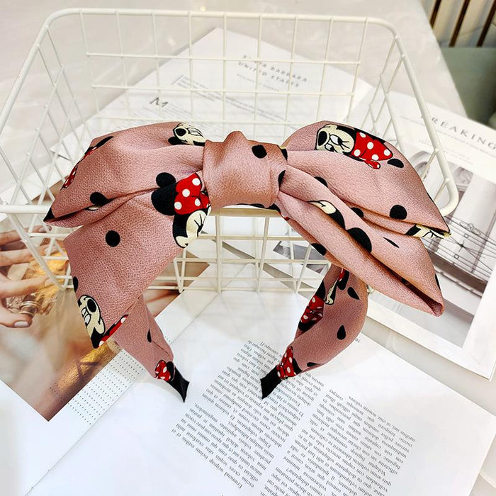 Bulk Jewelry Wholesale Headband Red Oversized double-layer bow Cloth JDC-HD-O093 Wholesale factory from China YIWU China