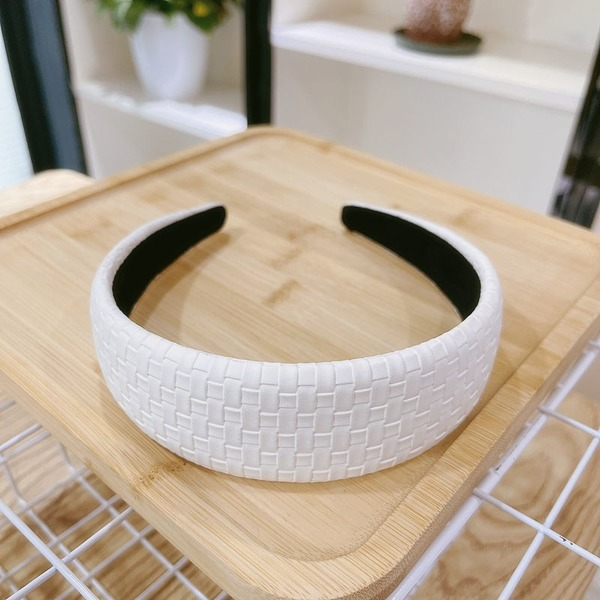 Bulk Jewelry Wholesale Headband woven pattern solid color PU leather JDC-HD-sj037 Wholesale factory from China YIWU China