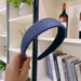Bulk Jewelry Wholesale Headband woven pattern solid color PU leather JDC-HD-sj037 Wholesale factory from China YIWU China