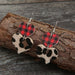 Wholesale Heart Flannel Leopard Leather Earrings JDC-ES-Saip009 Earrings 赛蒲 Wholesale Jewelry JoyasDeChina Joyas De China