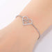 Bulk Jewelry Wholesale heart pendant love bracelet  JDC-ST-L047 Wholesale factory from China YIWU China