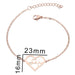 Bulk Jewelry Wholesale heart pendant love bracelet  JDC-ST-L047 Wholesale factory from China YIWU China