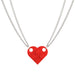 Wholesale heart shape double layer bead chain alloy necklace JDC-NE-F042 Necklaces 韩之尚 Wholesale Jewelry JoyasDeChina Joyas De China
