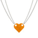 Wholesale heart shape double layer bead chain alloy necklace JDC-NE-F042 Necklaces 韩之尚 Wholesale Jewelry JoyasDeChina Joyas De China