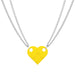 Wholesale heart shape double layer bead chain alloy necklace JDC-NE-F042 Necklaces 韩之尚 C15-01-29 Wholesale Jewelry JoyasDeChina Joyas De China