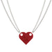 Wholesale heart shape double layer bead chain alloy necklace JDC-NE-F042 Necklaces 韩之尚 C15-01-49 Wholesale Jewelry JoyasDeChina Joyas De China