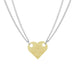 Wholesale heart shape double layer bead chain alloy necklace JDC-NE-F042 Necklaces 韩之尚 C15-01-60 Wholesale Jewelry JoyasDeChina Joyas De China