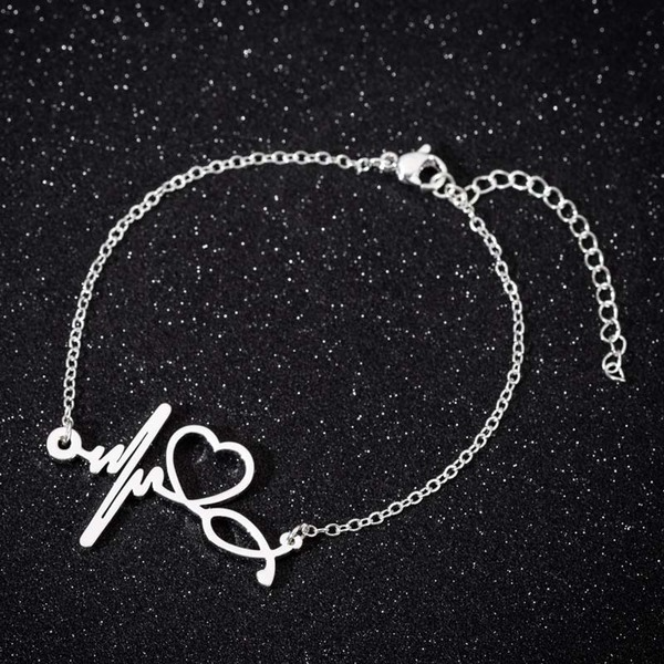 Bulk Jewelry Wholesale heart-shaped bracelet stainless steel JDC-ST-L046 Wholesale factory from China YIWU China