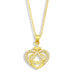 Wholesale heart-shaped diamond-encrusted Mother's Day Necklace JDC-NE-AOS007 Necklaces 翱昇 Wholesale Jewelry JoyasDeChina Joyas De China