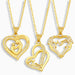 Wholesale heart-shaped diamond-encrusted Mother's Day necklace JDC-NE-AOS014 Necklaces 翱昇 Wholesale Jewelry JoyasDeChina Joyas De China