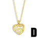 Wholesale heart-shaped diamond-encrusted Mother's Day necklace JDC-NE-AOS014 Necklaces 翱昇 Wholesale Jewelry JoyasDeChina Joyas De China