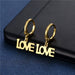 Wholesale heart-shaped geometric stainless steel earrings JDC-ES-Mingm028 Earrings 敏萌 EZ25 Wholesale Jewelry JoyasDeChina Joyas De China