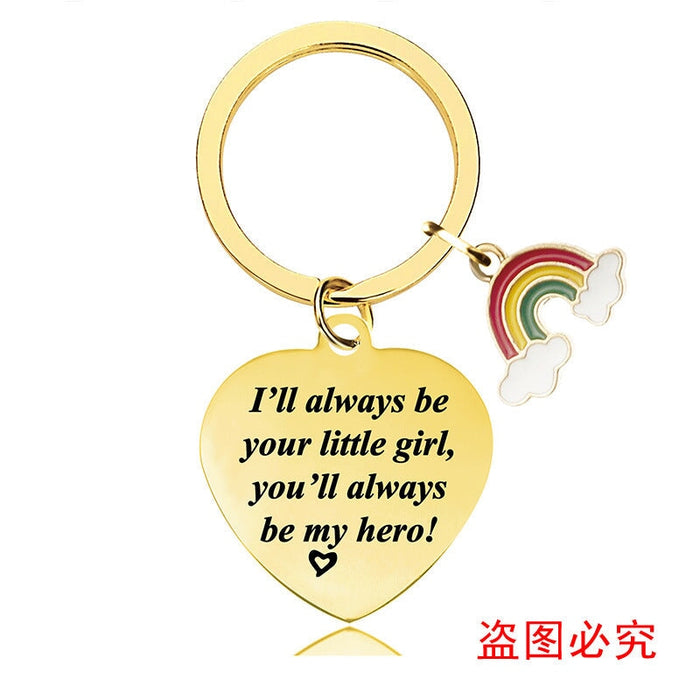 Wholesale Heart Shaped Mother's Day Metal Keychain JDC-KC-GangGu013 Keychains 钢古 CHX011 Wholesale Jewelry JoyasDeChina Joyas De China