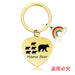Wholesale Heart Shaped Mother's Day Metal Keychain JDC-KC-GangGu013 Keychains 钢古 CHX017 Wholesale Jewelry JoyasDeChina Joyas De China