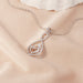 Wholesale heart-shaped mother's Day two-color Necklace JDC-NE-Mail015 Necklaces 麦伦 Wholesale Jewelry JoyasDeChina Joyas De China