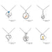 Wholesale heart-shaped mother's Day two-color Necklace JDC-NE-Mail015 Necklaces 麦伦 Wholesale Jewelry JoyasDeChina Joyas De China