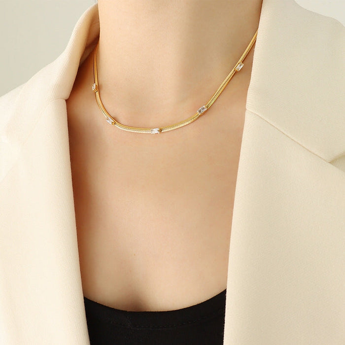 Wholesale high-grade sense of the year of the tiger zircon inlaid Necklace JDC-NE-MiLi007 Necklaces 谜丽 Wholesale Jewelry JoyasDeChina Joyas De China