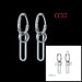 Wholesale hip hop chain stainless steel fashion punk sweet cool wind Earrings JDC-ES-RXSFL008 Earrings 尚芙乐 Wholesale Jewelry JoyasDeChina Joyas De China