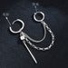 Wholesale hip hop chain stainless steel fashion punk sweet cool wind Earrings JDC-ES-RXSFL008 Earrings 尚芙乐 SFLCC59ERJIA=ERZ Wholesale Jewelry JoyasDeChina Joyas De China