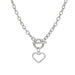 Wholesale hip hop clavicle skeleton cutout love crystal necklace JDC-NE-F038 Necklaces 韩之尚 2 Alloy Wholesale Jewelry JoyasDeChina Joyas De China