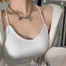 Wholesale hip hop clavicle skeleton cutout love crystal necklace JDC-NE-F038 Necklaces 韩之尚 6 Alloy Wholesale Jewelry JoyasDeChina Joyas De China