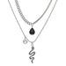 Wholesale hip hop clavicle skeleton cutout love crystal necklace JDC-NE-F038 Necklaces 韩之尚 Wholesale Jewelry JoyasDeChina Joyas De China